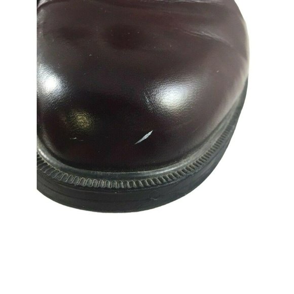Hush Puppies Mens Oxford Shoes Size 8.5 Extra Wide Burgundy Leather Round Toe - Picture 2 of 12